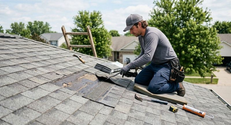 Repairing Missing Asphalt Shingles