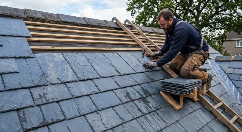 Slate Roof Installation
