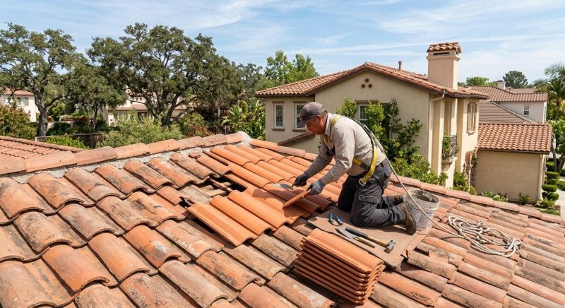 Repairing Cracked Roof Tiles