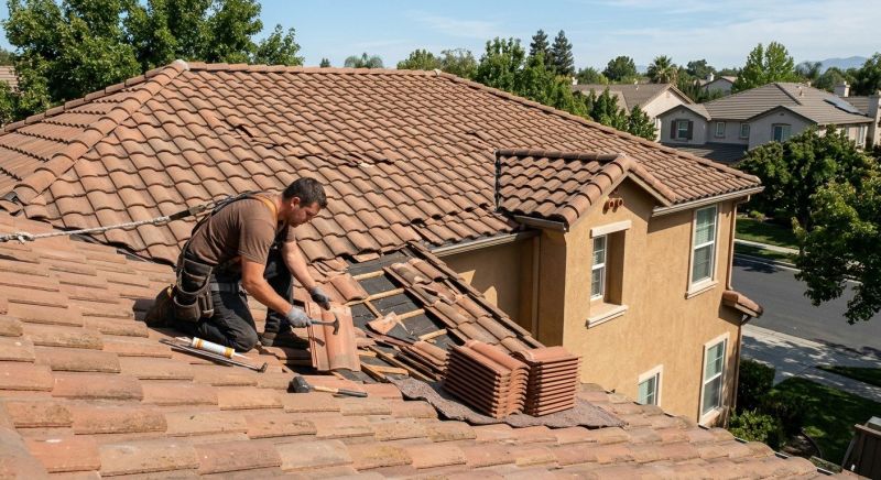 Repairing Cracked Roof Tiles
