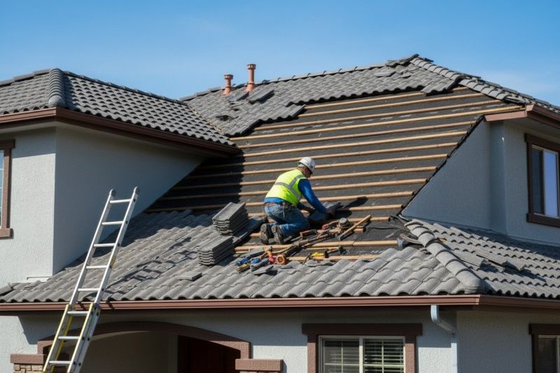 Repairing Cracked Roof Tiles