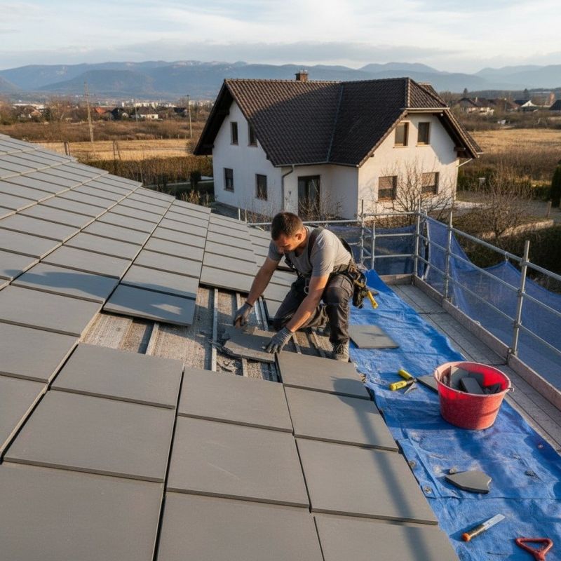 Repairing Cracked Roof Tiles