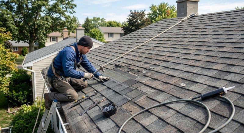 Repairing Missing Asphalt Shingles
