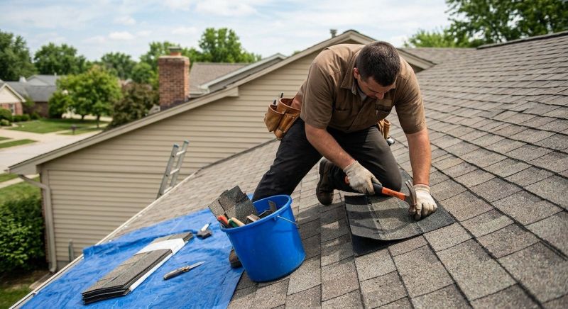 Repairing Missing Asphalt Shingles