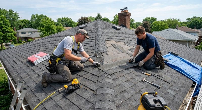 Repairing Missing Asphalt Shingles