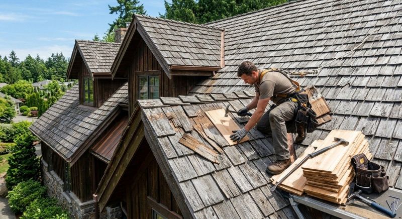 Wood Shake Roof Repair
